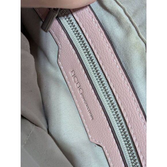 BCBG Women's Pink Solid Chrome Bangle Handles & Shoulder Strap Bag - Picture 3 of 8